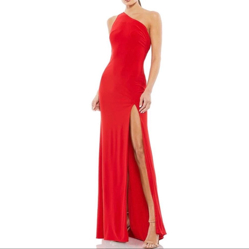 Mac Duggal Red Formal Prom Gown